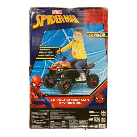 Marvel Spiderman 12V Ride On Toy Four Wheeler ATV — Ewirelessgear