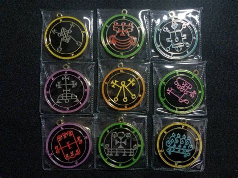 All 72 Ars Goetia Seal Medallions / Goetic Demon Sigils From the Lesser ...