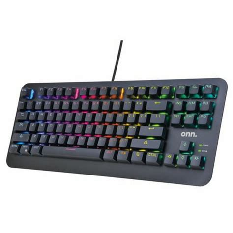 Onn. ONA23HO018C RGB Mechanical Compact Tenkeyless (TKL) Gaming ...