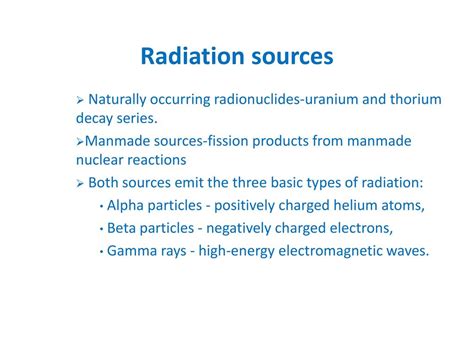 Radiological Analysis of Ground Water - ppt download