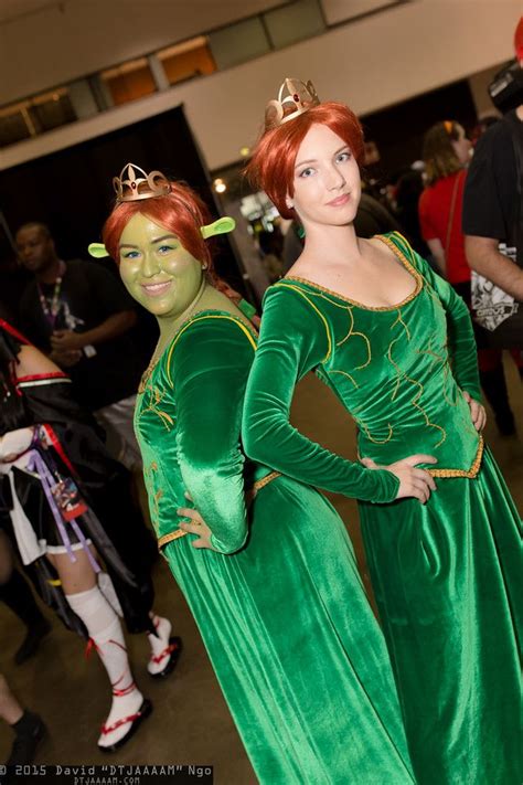 Cool Princess Fiona And Shrek Costumes Shrek Costume Shrek And Fiona ...