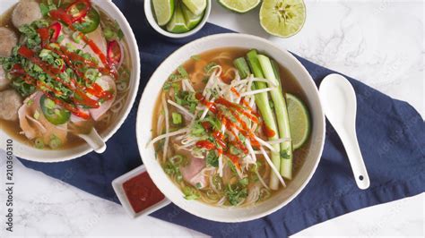 Pho Noodles Stock Photo | Adobe Stock