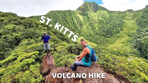 Hiking on a VOLCANO | Mount Liamuiga | St. Kitts Volcano Hike - YouTube