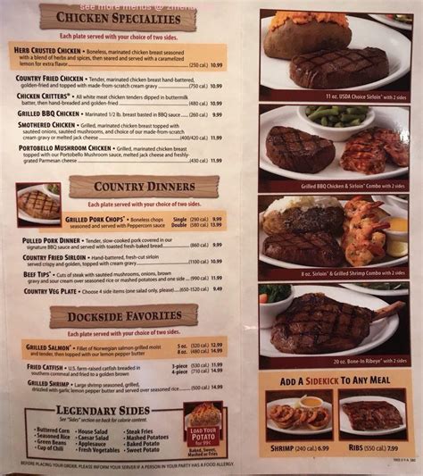 Online Menu of Texas Roadhouse Restaurant, Mount Pleasant, Michigan ...