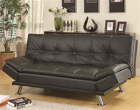 Coaster Sofa Beds and Futons Contemporary Styled Futon Sleeper Sofa Bed ...