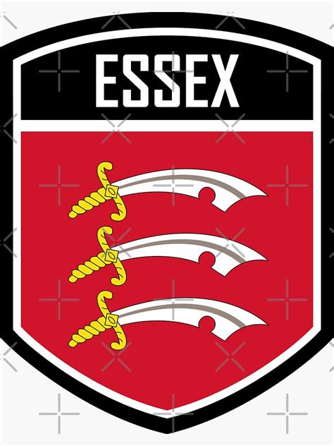 "Essex County England Flag Emblem" Sticker for Sale by T-warrior ...