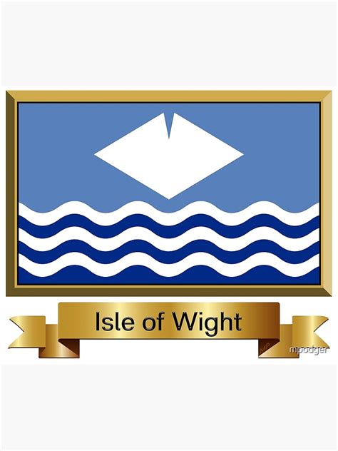 "Isle of Wight Flag Stickers, Gifts and Products - Named" Poster by ...