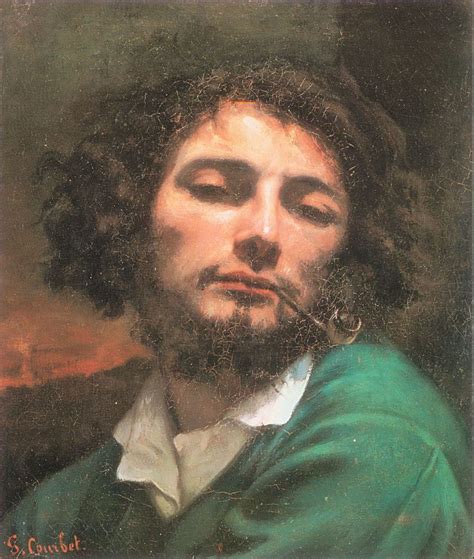 Self-Portrait (The Man with a Pipe), 1848 - 1849 - Gustave Courbet ...