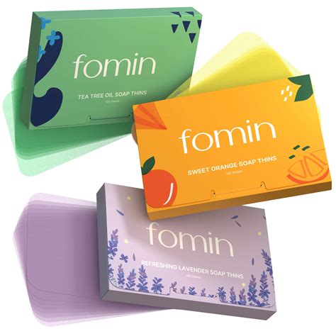 FOMIN - Antibacterial Paper Soap Sheets for Hand Washing - (Pack of 3 ...