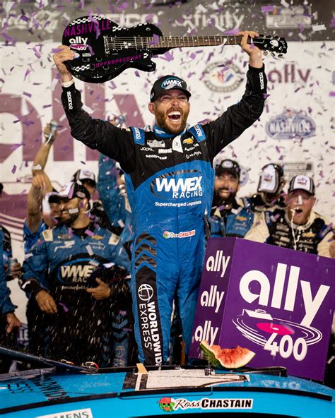 Ross Chastain wins NASCAR Cup Series race at Nashville, Ally 400