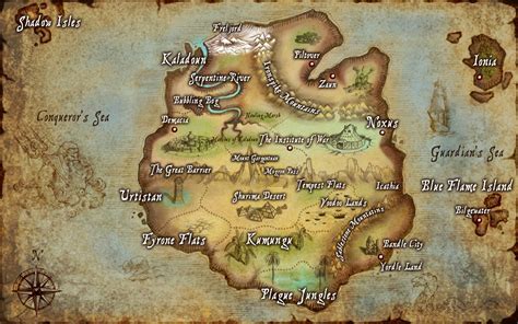 League Of Legends Lore Map