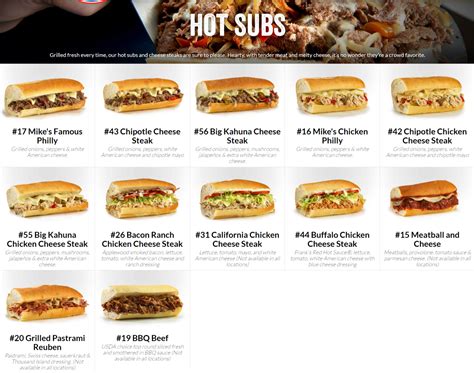 Jersey Mike's Menu & Subs Deals