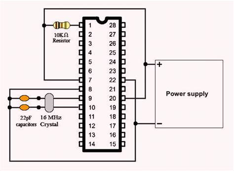 Микроконтроллер atmega328p схема - 94 фото