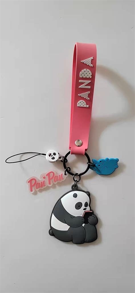 We Bare Bears Collection 4.0 Phone Charm Strap(Panda) – MINISO Bahrain