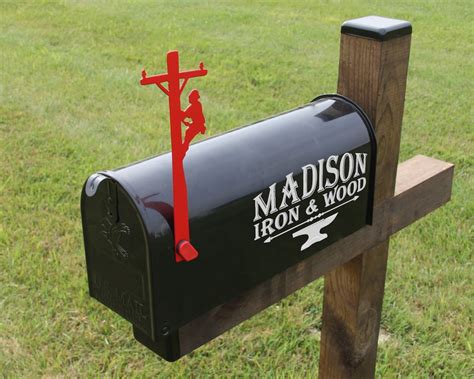 Lineman Mailbox Flag Decorative Mailbox Flag Metal Lineman | Etsy