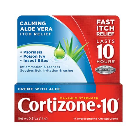 Cortizone 10 Maximum Strength, Anti Itch Crème (0.5 Oz) - Walmart.com