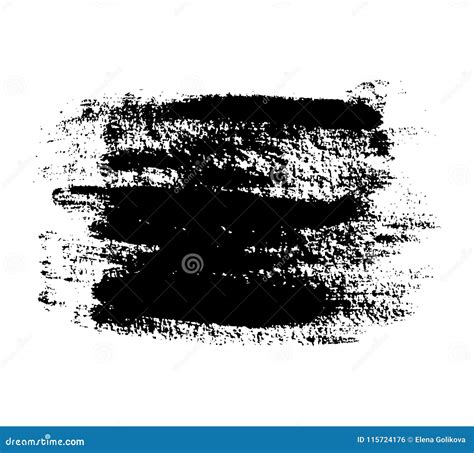 Black Grunge Brushstroke Background Stock Vector - Illustration of ...