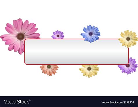 Flower banner Royalty Free Vector Image - VectorStock