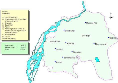 PP-44 Mianwali Daud Khel Constituency Map – Paki Mag