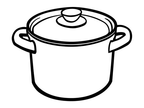 Cooking Pot Outline SVG Food Svg Cooking Pot Clipart - Etsy Australia