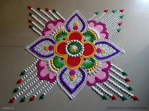 60 Beautiful and Easy Indian Rangoli Designs for your inspiration