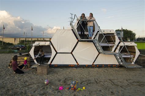 B-AND-BEE Introduces Honeycomb Campsites for Festivals | ArchDaily