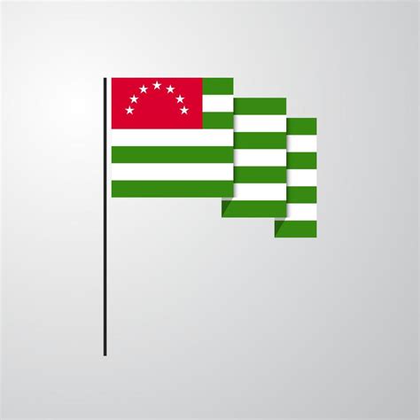 Abkhazia waving Flag creative background 14059488 Vector Art at Vecteezy