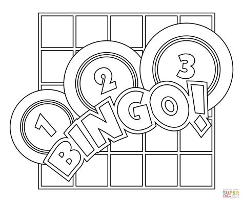 Bingo coloring page | Free Printable Coloring Pages