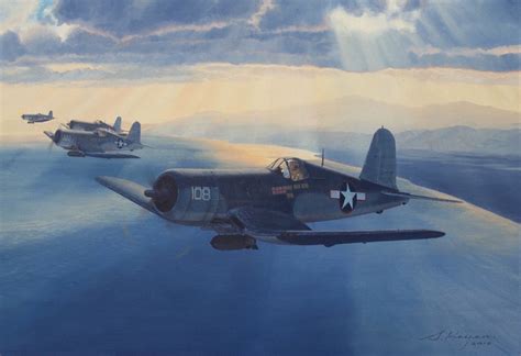 Original F4U Corsair Painting