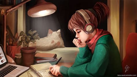 1080P free download | Study Girl & Background Beautiful Best Available ...