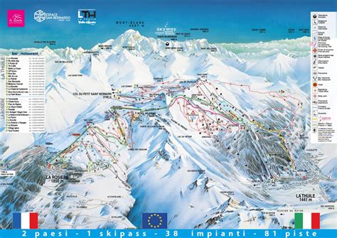 La Thuile-La Rosière: Ski Map - Skilife