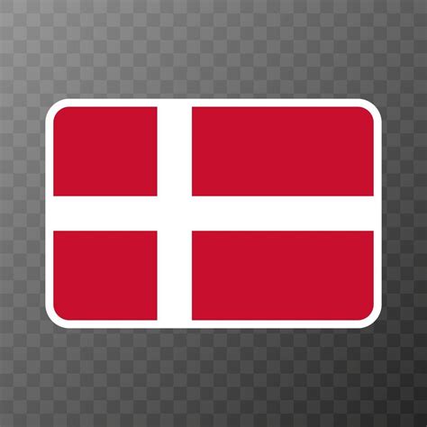 Denmark flag, official colors and proportion. Vector illustration ...