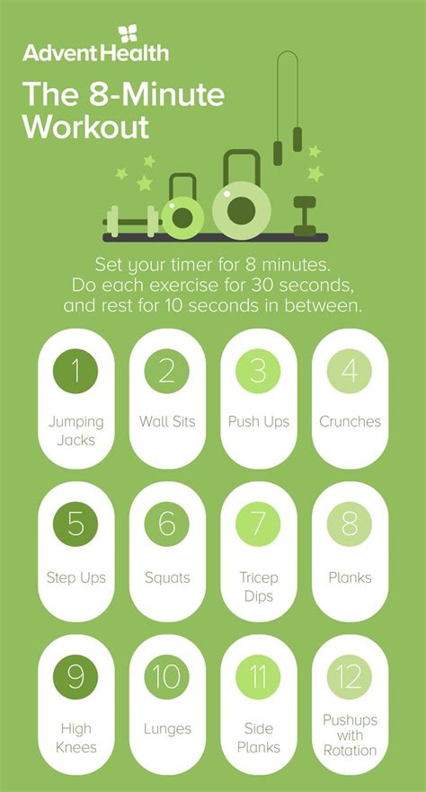 Try this 8-minute workout | 8 minute workout, Workout programs, Workout
