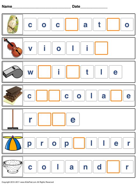 Printable Spelling Worksheets For 5 Year Olds – Thekidsworksheet