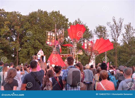 Artists Play Theatrical Performance on the Street Editorial Stock Photo ...