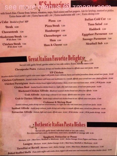 Online Menu of Venetian Palace Restaurant, Edgewood, Maryland, 21040 ...