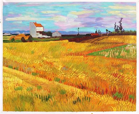 Wheat Field With Sheaves Vincent Van Gogh Hand-painted Oil Painting ...