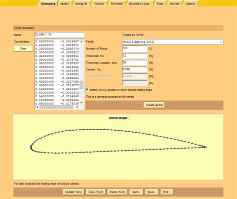 Modified Clark Y Airfoil - assistance required please - Flight Model ...