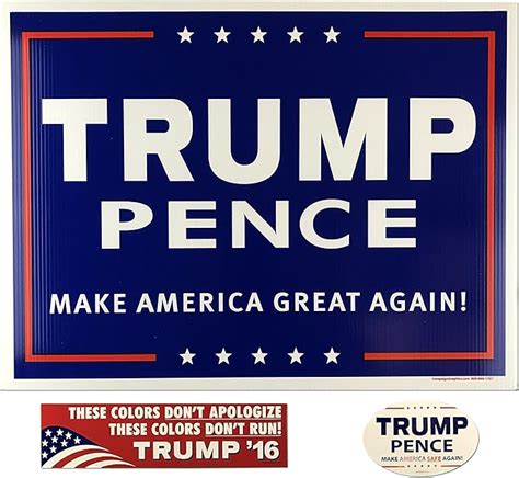 how-z-it Donald Trump Pence Make America Great Again Yard Sign & Bumper ...