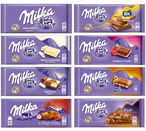 Buy Milka Assorted Chocolates Variety Pack of 8 Bars (Bundle #3) Online ...