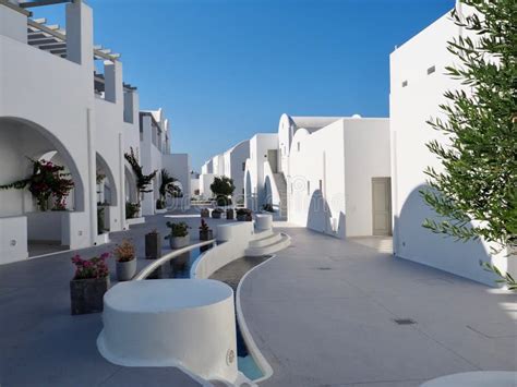 Mix of Classic and Modern Greek Architecture Stock Photo - Image of ...