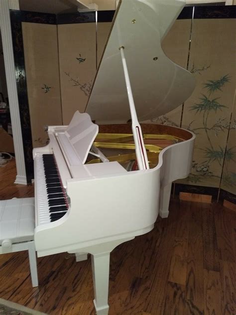 White Baby Grand Piano | A440 Pianos