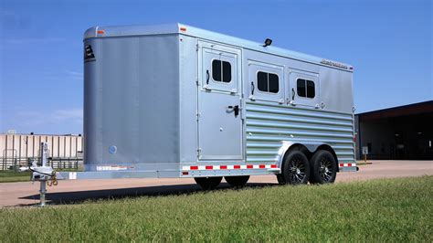 Bumper Pull Slant Load Aluminum Horse Trailer - Elite Custom Aluminum ...