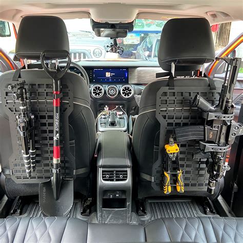 Molle Seat Back Organizer Molle Panel Gun Holder Gun Rack For Vehicles ...