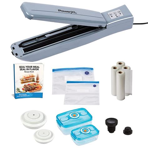 Buy PowerXL Duo Sealer Food Vacuum Sealer Machine with Vacuum Seal Bags ...