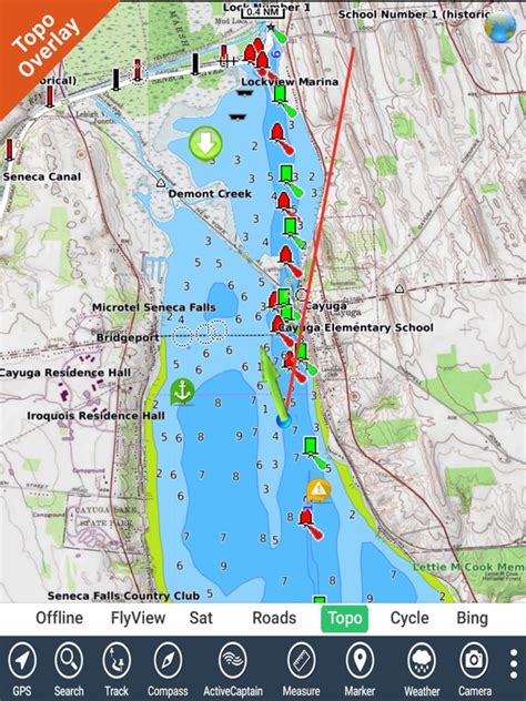 App Shopper: Cayuga - Seneca Lakes New York HD GPS fishing map (Navigation)