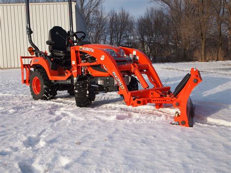 Kubota BX Quick attach snow plow attachments - BxAttachments.com