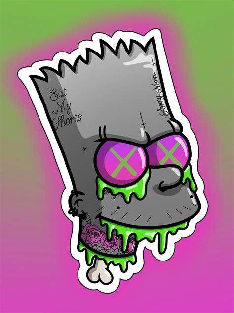 Modded Bart Art | Digital Drawing Illustration - BART SIMPSON