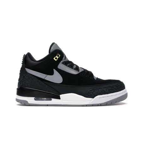 Кроссовки Nike Air Jordan 3 Retro Tinker Black Cement Gold CK4348-007-1 ...