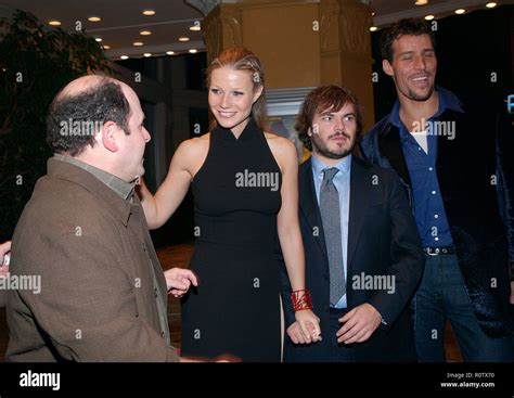 The cast, Jason Alexander, Gwyneth Paltrow, Jack Black and Tony Robbins ...